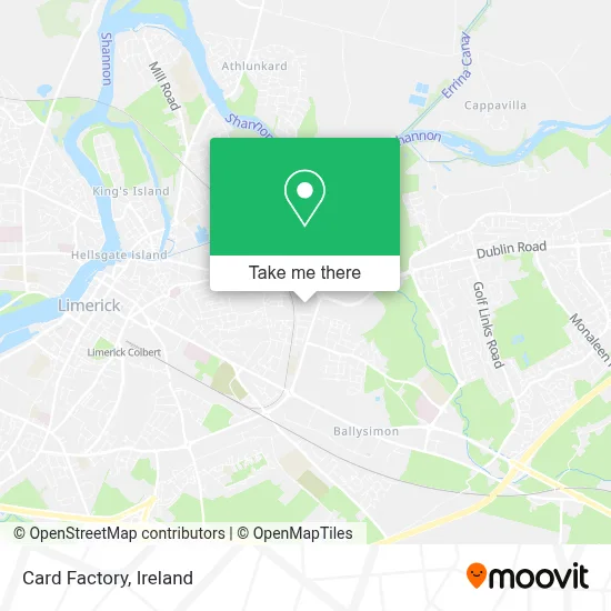 Card Factory map