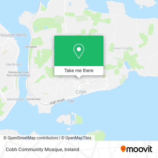 Cobh Community Mosque map
