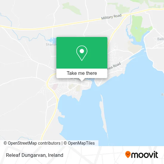Releaf Dungarvan map