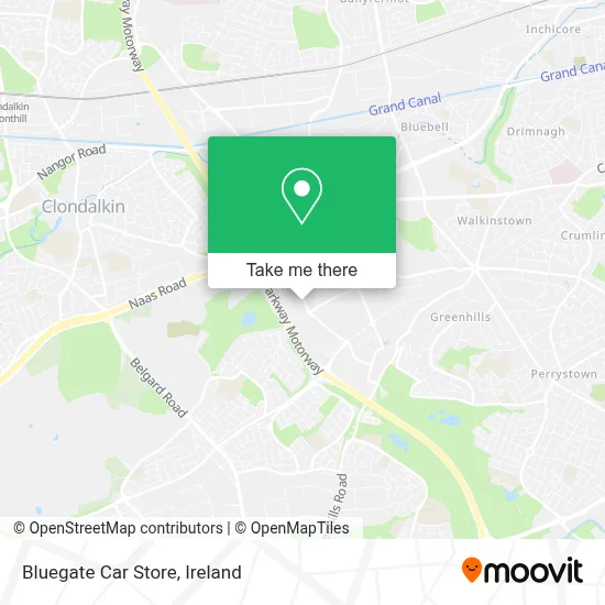Bluegate Car Store map