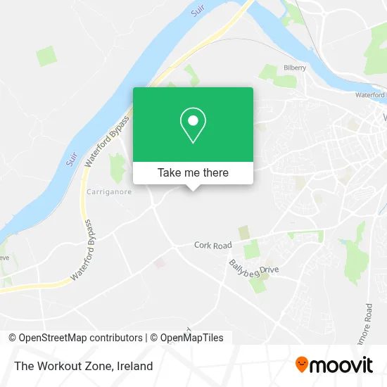 The Workout Zone map