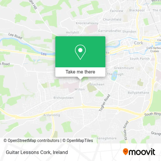 Guitar Lessons Cork map