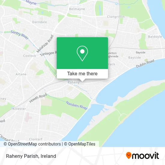 Raheny Parish map