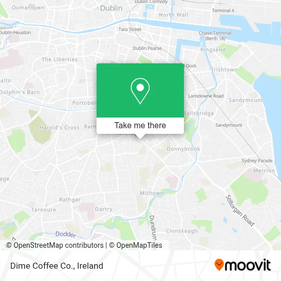Dime Coffee Co. map