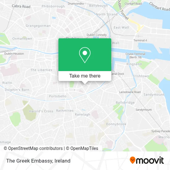 The Greek Embassy map
