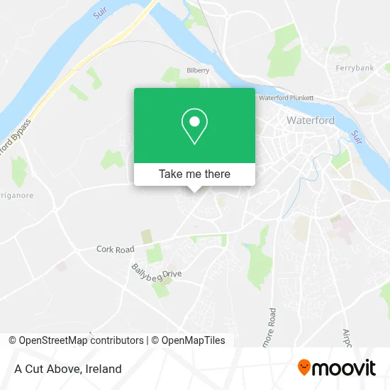 A Cut Above map
