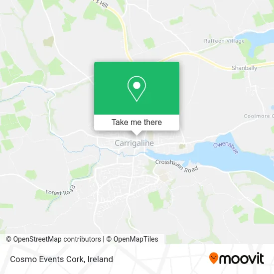 Cosmo Events Cork map
