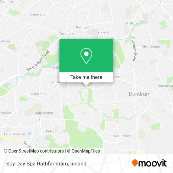 Spy Day Spa Rathfarnham map
