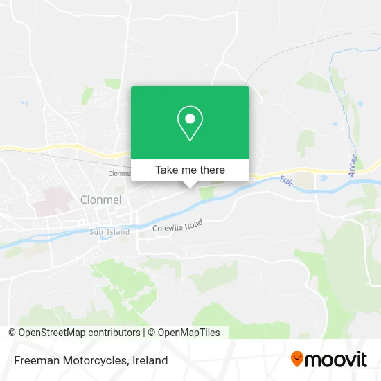 Freeman Motorcycles map