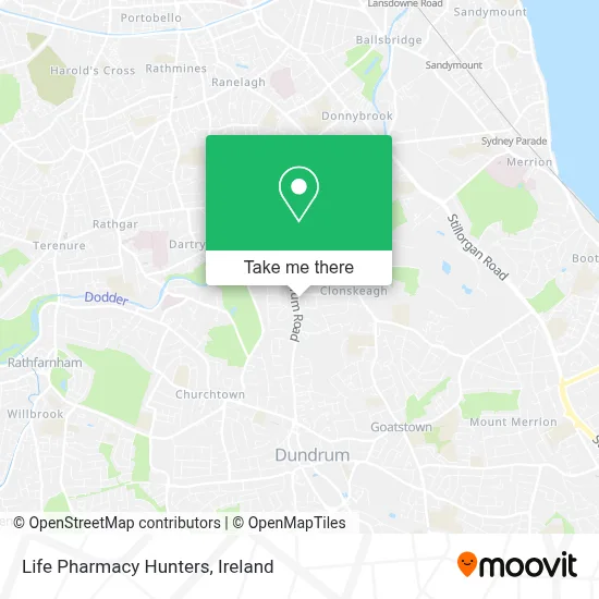 Life Pharmacy Hunters map
