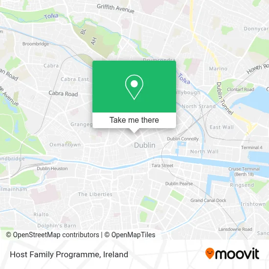 Host Family Programme map
