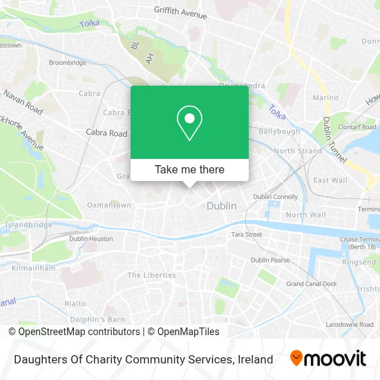 Daughters Of Charity Community Services map