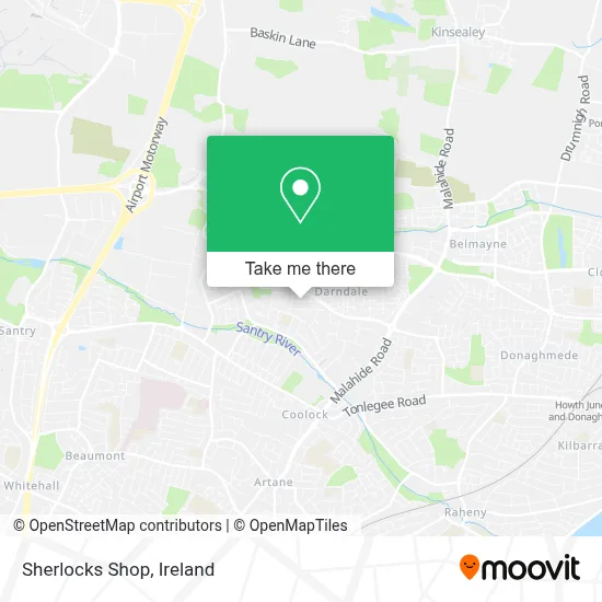Sherlocks Shop map