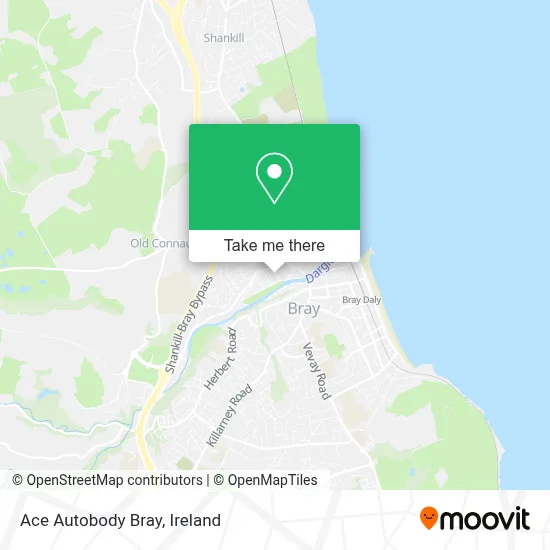 Ace Autobody Bray map