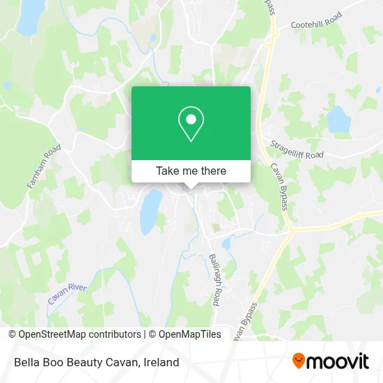 Bella Boo Beauty Cavan map