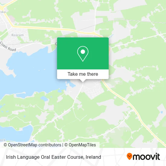 Irish Language Oral Easter Course map
