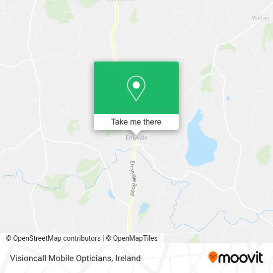 Visioncall Mobile Opticians map