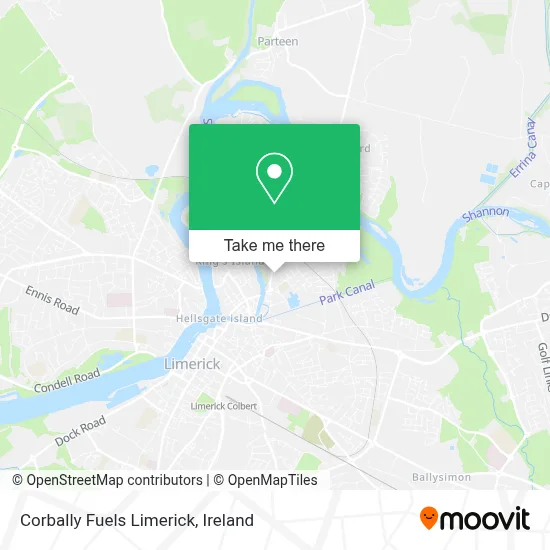 Corbally Fuels Limerick map