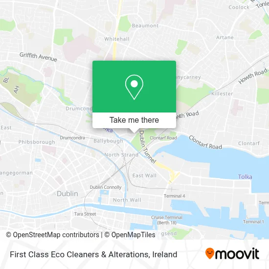 First Class Eco Cleaners & Alterations map