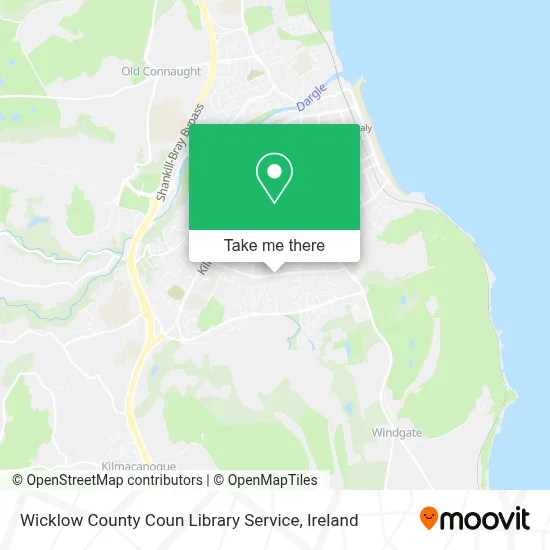 Wicklow County Coun Library Service map