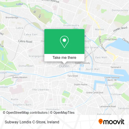 Subway Londis C-Store map