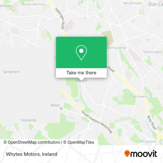 Whytes Motors map