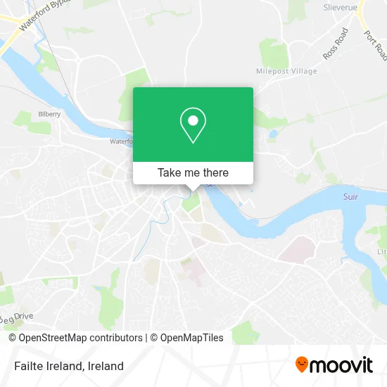 Failte Ireland map