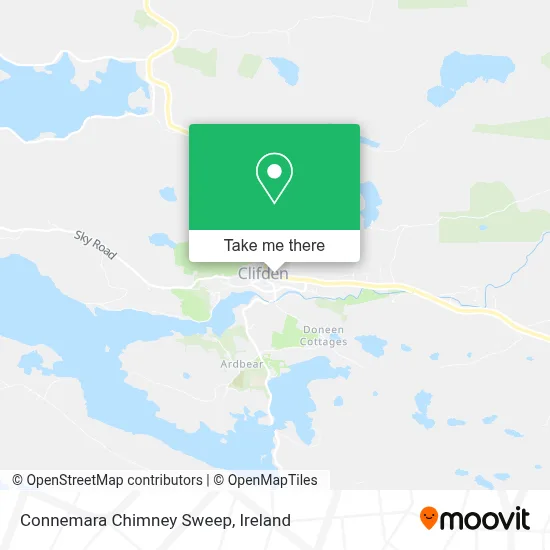 Connemara Chimney Sweep map