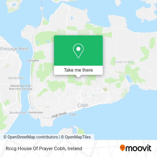 Rccg House Of Prayer Cobh map