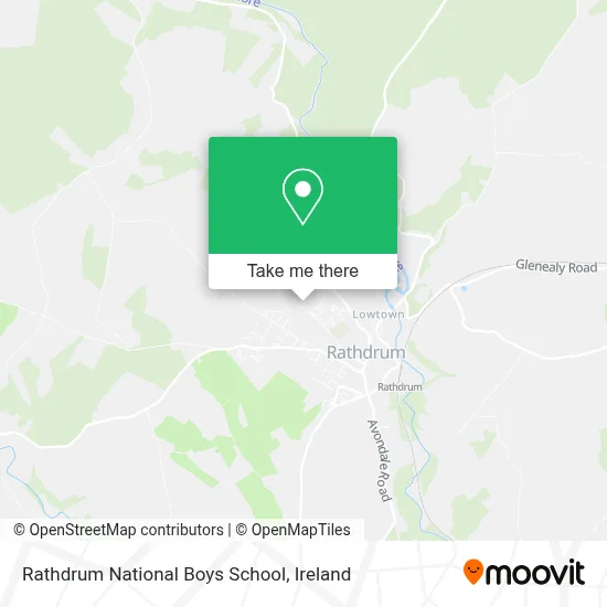 Rathdrum National Boys School map