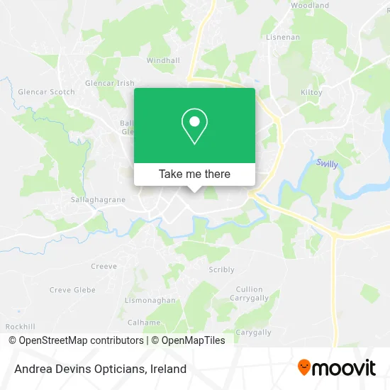 Andrea Devins Opticians map