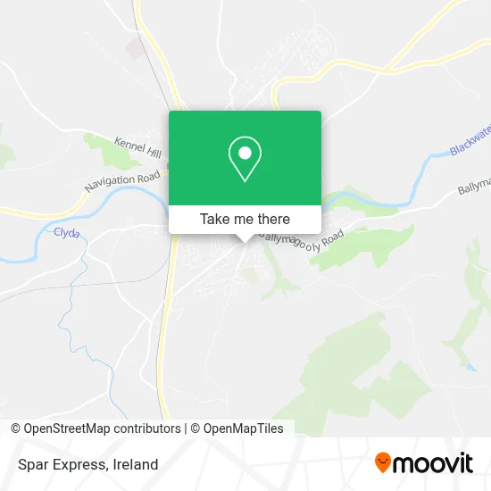 Spar Express map