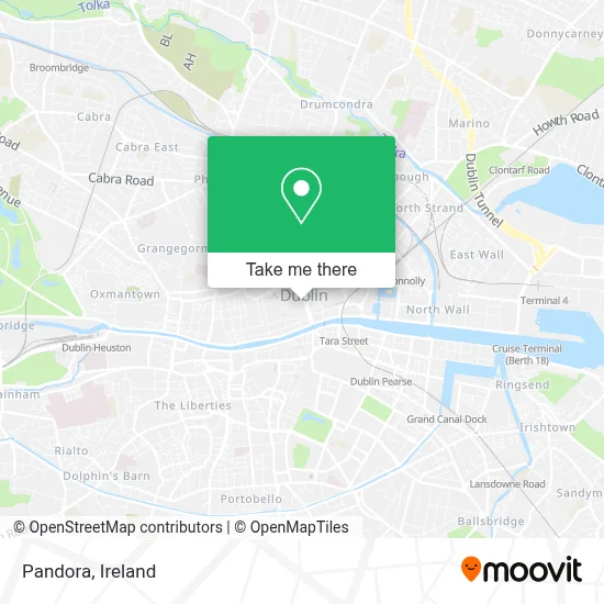 Pandora map