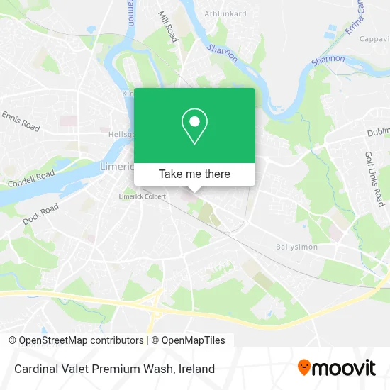 Cardinal Valet Premium Wash map