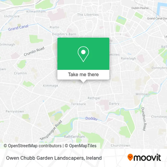 Owen Chubb Garden Landscapers map