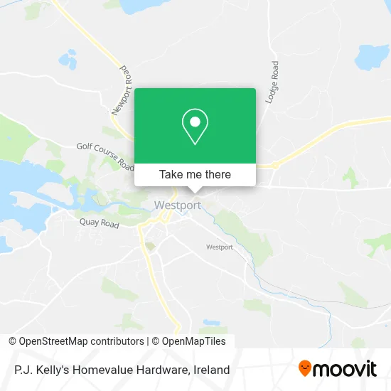 P.J. Kelly's Homevalue Hardware map