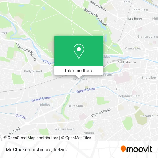 Mr Chicken Inchicore map
