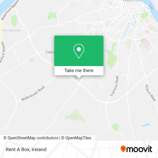 Rent A Box map