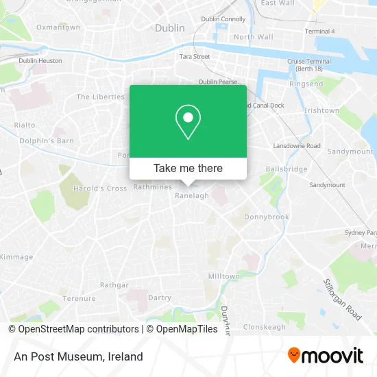 An Post Museum map