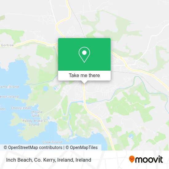 Inch Beach, Co. Kerry, Ireland map