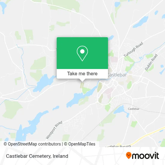 Castlebar Cemetery map