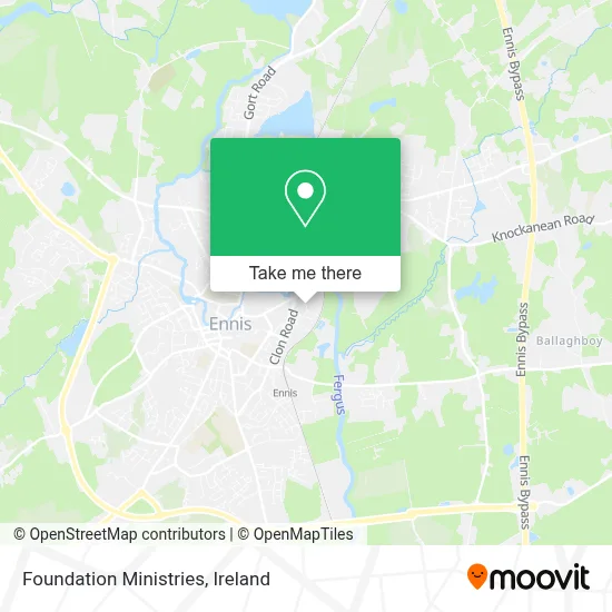 Foundation Ministries map
