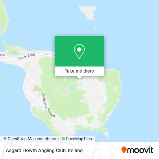 Asgard Howth Angling Club map