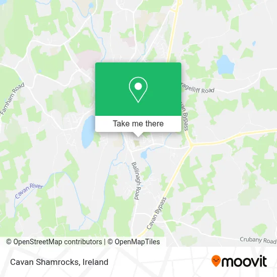 Cavan Shamrocks map