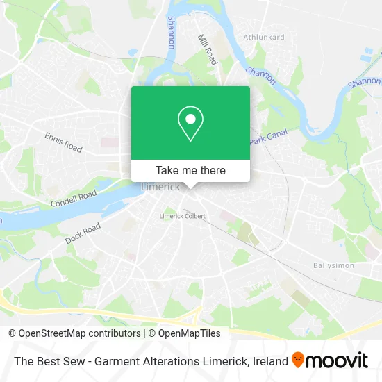 The Best Sew - Garment Alterations Limerick map