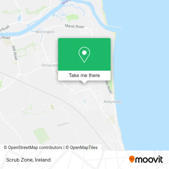 Scrub Zone map