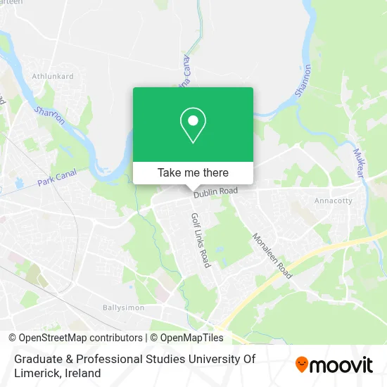 Graduate & Professional Studies University Of Limerick map