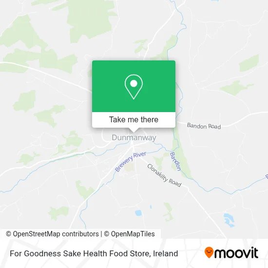 For Goodness Sake Health Food Store map