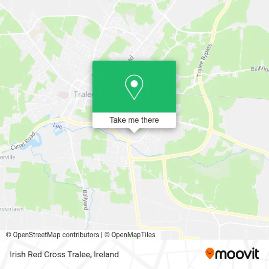 Irish Red Cross Tralee map