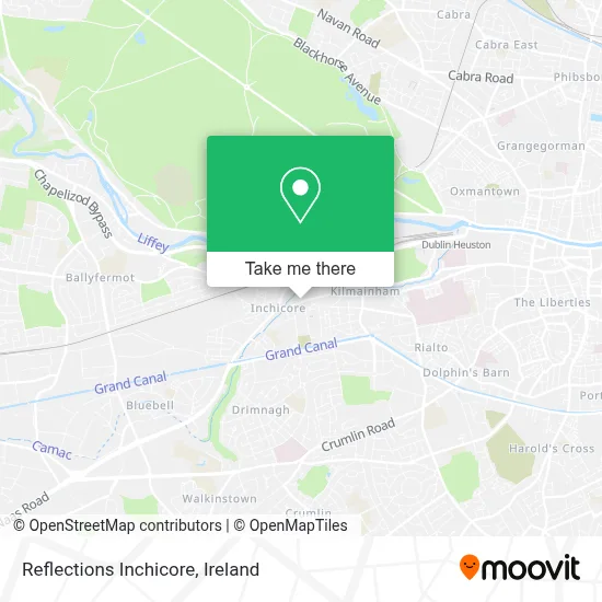 Reflections Inchicore map